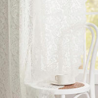 Cortinas De Cola De Fénix Clásicas De Encaje 1 Pieza Tres Colores Tejidas Con Hilo Para Decoración Exterior De Ventanas - details 7