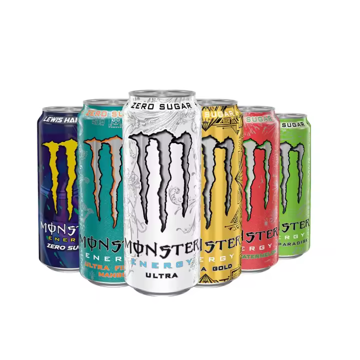Bebida Energética Monster Energy Ultra White sin Azúcar, Sabor Mango Loco ect- Pack de 24 Latas de 500 m - 1