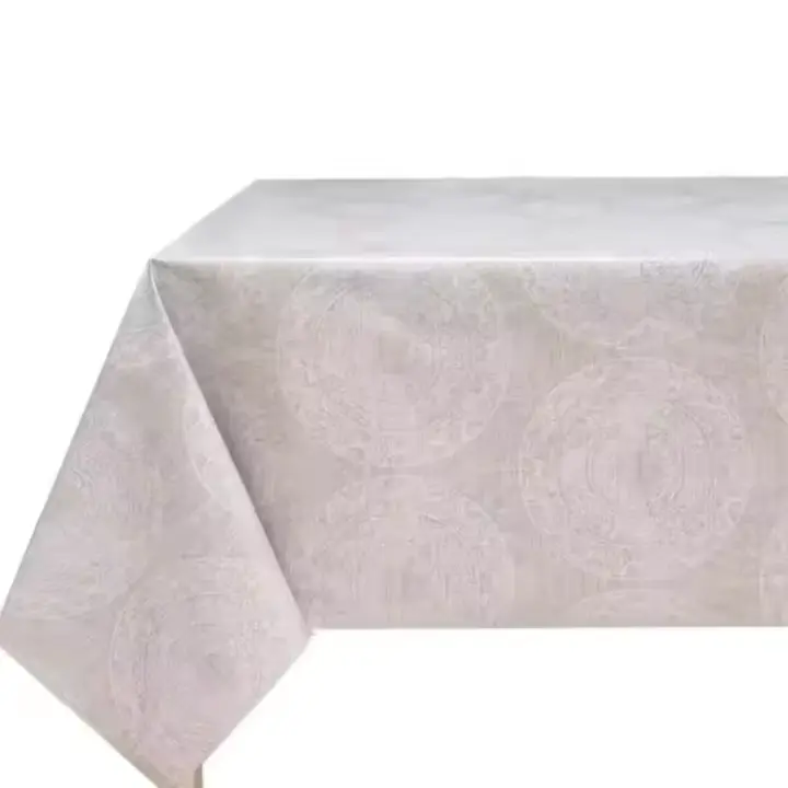 Mantel Hulehule Tex - Estampado Resistente al Agua Diseño Innovador Anti manchas PVC Arnedo Crema - 1