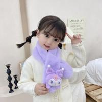 Bufanda De Peluche Para Niñas Hello Kitty Kawaii Cinnamoroll Kuromi My Melody Accesorio De Cosplay De Anime Suave Y Gruesa Regalo Para Niños - details 9