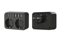Enchufe De Poder 3500W Con 2 Salidas AC 6 USB 17W Carga Rápida 7 Sistema De Seguridad Para El Hogar EU Plug Power Strip - details 4