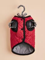 Chaqueta De Invierno Para Perro Acolchada Y Impermeable Con Cuello Alto Ropa De Invierno Para Perro Abrazadera De Nieve Traje Navideño Para Mascotas - details 4