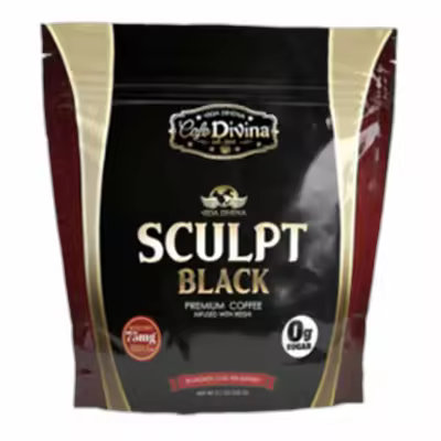 RVS Regala Vida Sana Café Sculpt Black con Reishi y Garcinia Cambogia - Control de Peso Saludable - 30 Sobres - 1
