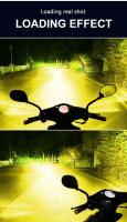 Faros LED Dual Color H4 BA20D H6 Para Motocicleta Con Lente De Luz Baja Y Alta Luz Blanca Amarilla Antiniebla Para Scooter Y Motocicleta - details 9
