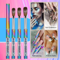 Cepillo De Uñas Kolinsky Sable 100% Para Acrílico Y Gel UV Cepillo De Dibujar Y Polvo Líquido Para Uñas Herramienta De Manicura - details 0