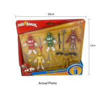 Figuras De Acción Imaginext Power Rangers Verde Amarillo Rojo Goldar Lord Zedd Héroes Y Villanos Con Armas Modelos De Juguetes - details 0