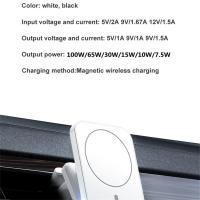 Soporte De Teléfono Móvil Para Coche Con Cargador Inalámbrico 100W Y Imán Compatible Con iPhone 14 13 pro Max Soporte De Ventilador Aire Para Carga Rápida - details 12