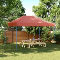 vidaXL Carpa de Fiest Jardín Plegable Pop-up Acero Tela 3x4,5 m Cenador Color Antracita,  Burdeos,  Marrón y mas - details 9
