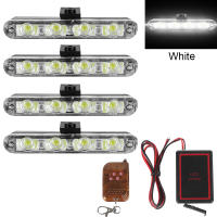 Luz De Advertencia Estroboscópica RGB 12V Para Coche Lámpara DRL LED Decorativa Para Motocicleta Y Automóvil Accesorios 4x4 Flash Policiales - details 12