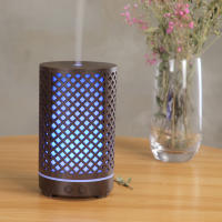 Hueco máquina de aromaterapia ultrasónico atomizador cabeza de hogar colorido noche luz escritorio aceite esencial aromaterapia humidificador - details 4