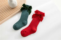 Calcetines De Navidad Para Bebés Niñas Calcetines Largos De Rodilla Con Gran Borla Para Otoño Invierno Algodón Suave Rojos Para Recién Nacidos De 0-5 Años - details 0