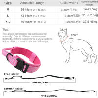 Collar Táctico Reflectante Ajustable Para Perros De Nylon Con Manija Y Desbloqueo Rápido Collar Militar Para Entrenamiento - details 3