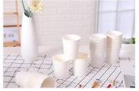 50/100pcs Pack De 250ml Vajilla Blanca Pura Para Café Té Leche Accesorios De Bebida Suministros De Fiesta Descartables - details 6