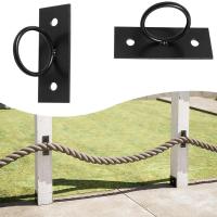 5 Piezas Soportes Para Cordones Decorativos De Acero Inoxidable 304 2" Fácil Instalación Para Escaleras Paredes Y Jardines - details 7
