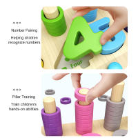 Juguete De Viaje De Madera Montessori Con Sorteo De Formas Y Conteo De Colores Y Números Para Niños De 3-6 Años Juego De Lógica Y Motricidad Finas - details 3