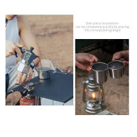 Copa De Acero Inoxidable 304 CAMPINGMOON S190 Para Camping Y Exterior 210ML Con Bolsa Portátil Para Café Y Agua - details 7