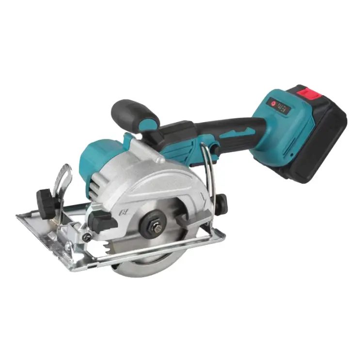 Sierra circular sin cable de 5"- Motor sin escobillas, corte de madera y piedra, diseño ergonómico para una mano, batería recargable de iones de litio (ideal para bricolaje y profesionales) - 1