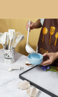 Set De Utensilios De Cocina En Silicona Rosa 18 Piezas Herramientas De Cocina Ecológicas Y Prácticas Incluye Tampones Medidora - details 8