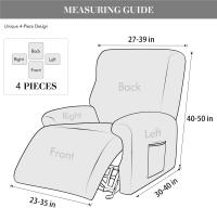 Funda de sofá reclinable elástica lavable de fibra de poliéster País de origen China Decoración del hogar Tipo de artículo Funda de sofá Textura de seda de leche - details 4