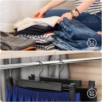 Percha para faldas que ahorra espacio con Gancho giratorio de 360 ° y caliza para pantalones ajustable, paquete de 10 Unidades - details 3