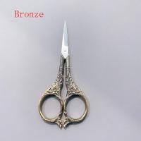 Tijeras De Costura Vintage Europeas 1Pc Herramienta De Tela Para Bordado Y Tailor Retro Diseño Elegante Para Manualidades - details 4