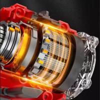 25N.m Taladro Inalámbrico de 21V, destornillador eléctrico recargable de 2 velocidades, Herramientas Eléctricas multifunción para el hogar, para batería Makita de 21V, Equipado con 2 baterías - details 8