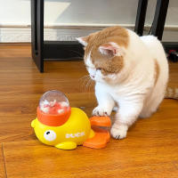 Dispensador De Alimentos En Forma De Pato Amarillo Interactivo Para Gatos Juguete De Entretención Para Perros Durable De Plástico Rompe Monotonía Y Aumenta El Uso De La Cabeza - details 1