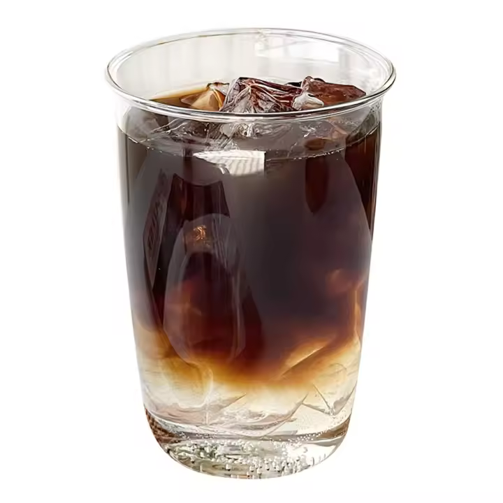 Taza De Café Latte De Vidrio De Alta Borosilicato Resistente Al Calor Taza De Bebida Fría Para Agua Leche Cerveza Jugo Té Whiskey Vino - 1