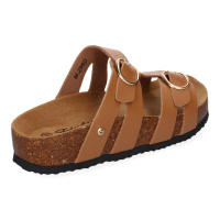 Davinia Shoes Sandalia Planas para Mujer, Comodas y Elegantes, Diseño Moderno con Doble Hebilla, Material Bio, Ideales para Primavera Verano. Shoes&Blues.es M-286-Taupe - details 2