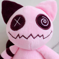 Gato Zombie De Halloween Muñeco De Peluche Animal Suave Rosa Kawaii Muñeco De Peluche Cojín Decoración Para El Hogar Regalo - details 3