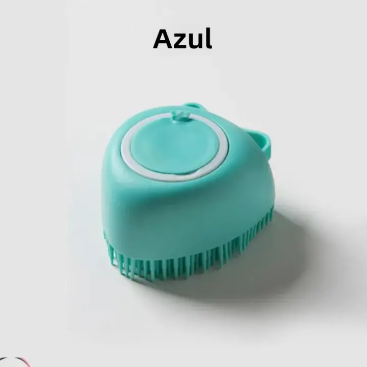 Cepillo De Baño Para Mascotas Con Dispensador De Mousse De Aseo Y Masaje Silicona Suave Cepillo De Ducha Para Perros Herramienta De Peluquería Para Gatos Suministros Para Mascotas - 1