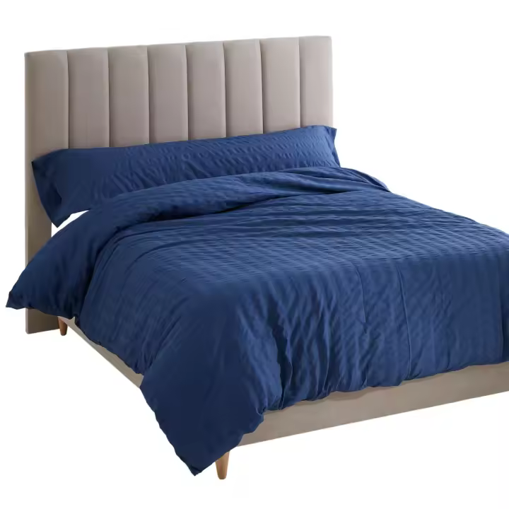 Juego de funda nórdica Alexandra House Living Amán Azul Cama de 90 2 Piezas - 1