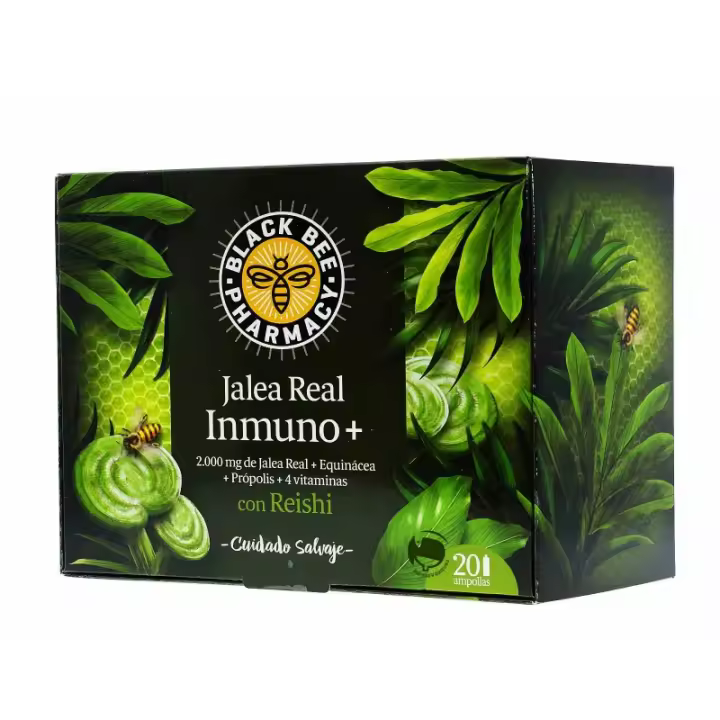 BLACK BEE PHARMACY JALEA REAL INMUNO PLUS 20 AMPOLLAS - 1