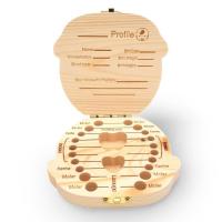Caja de Madera para Dientes de leche para niños-Gift ideal para el nacimiento de un niño con diferentes Espacios para sus dientes - details 0