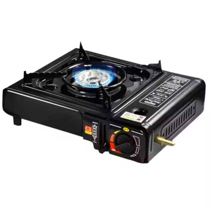 Horno portátil para exteriores, Estuba de gas ajustable de 2900 W, Estua Liviana, equipo de cocina Para acampar, equipo de emergencia, Ideal para Cocinar en el camping - 1
