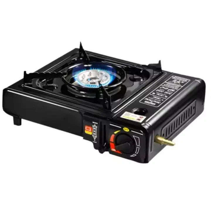 Horno portátil para exteriores, Estuba de gas ajustable de 2900 W, Estua Liviana, equipo de cocina Para acampar, equipo de emergencia, Ideal para Cocinar en el camping - 1