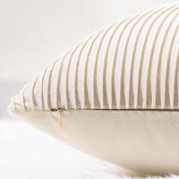 Cubierta De Cojín Suave De Veludo Con Patrón Rayado Para Decoración De Hogar Lujo Cubierta Decorativa Para Sofá Y Cama - details 18