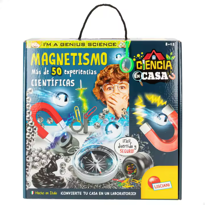 Laboratorio Lisciani I'm A Genius 50 experimentos científicos para niños sobre magnetismo. Regalos y juguetes de ciencia infantiles +8 años - 1