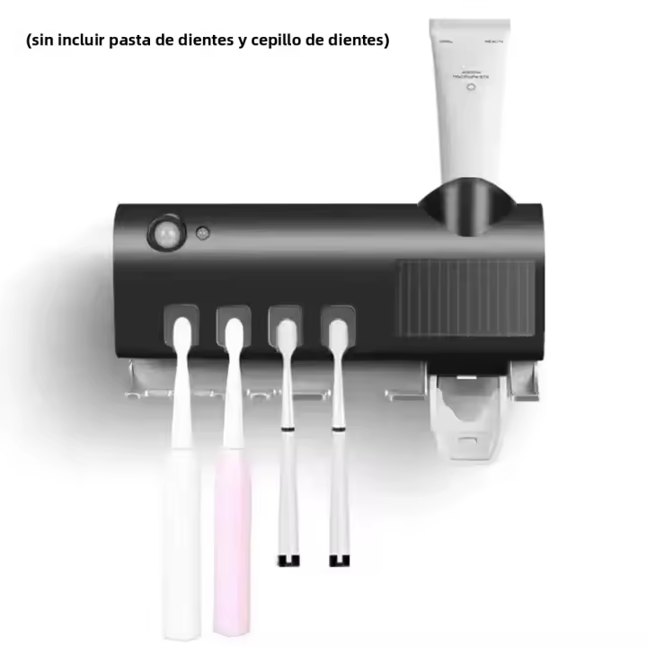 Estéril De Cepillos De Dientes Solar Ultravioleta Montado En La Pared Con Portador Automático Y Accesorios De Baño - 1