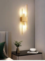 Bocadillo De Vidrio Con Acero Inoxidable Y LED Para Decoración De Hogar Adecuado Para Pasillo Estudio Dormitorio Estilo Moderno Soporte De Montaje En Pared Incluye Bombillas - details 1