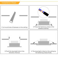 Spot De Techo Recubierto Redondo LED De Alta Brillo 220V 5W 9W 12W 15W 18W Para Comercio Y Habitación Interior Luz Bajo Techo Ajustable Sin Dimmer Material Aluminio - details 14