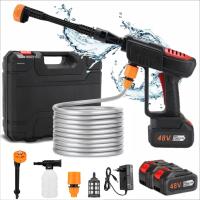 Wonduu Hidrolimpiadora Portátil 48Vf con 2 Baterías | Pistola de Alta Presión Inalámbrica 6000mAh | Limpieza de Coches, Ventanas, Jardines y Piscinas | Ligera y Recargable con Accesorios - details 0