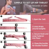 Cinturón De Pesas Portátil Para Entrenamiento Core De Fuerza Y Adecuado Para Gimnasio Y Hogar Material De Cuero PU Herramienta Auxiliar De Fitness Para Cintura Y Caderas - details 3
