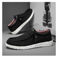 Zapatos Casuales Para Hombre Lazo Stretch De Lona Ligero Y Cómodo Antideslizantes Transpirables Botas De Mar Para Adultos - details 8