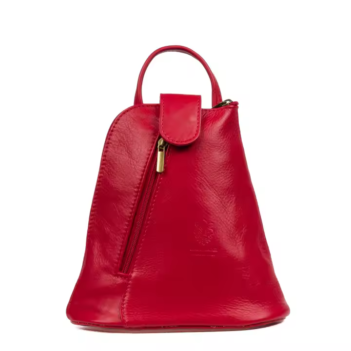 .. Carlotta Bolso mochila Mujer.Piel Auténtica Sauvage. Hecho en Italia. Cuero italiano genuino. - 1