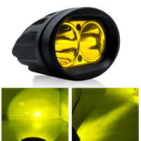 Luz De Neblina Para Motocicleta LED Amarilla Faro Auxiliar De E-bike Luz De Trabajo Spots Flood Blanco Para Bikes Rad Offroad - details 7