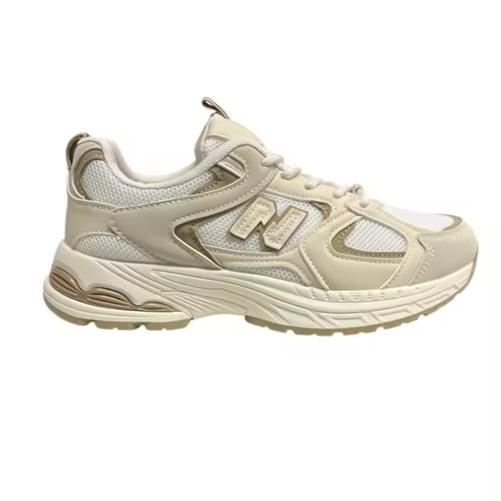 Deportiva Piso Ancho New Beig - 1