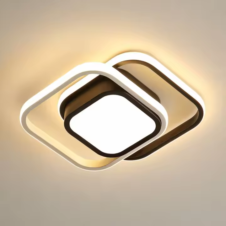 Lámpara de Techo LED Moderna 38W 2080lm Luz Blanca Cálida 3000K para Sala de Estar Dormitorio Comedor Componente de Iluminación - 1