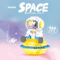 Bloques De Construcción Micro Astronauta Traje De Espacio Con LED Juguetes Para Niños Fomentan El Conocimiento Espacial Desarrollo Cognitivo - details 6