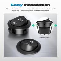 Interruptor Redondo 12V ON/Off SPST 2Pin Con Cables 6A/250V 10A/125V AC Para Automóvil Barco Etc Pack De 2/5/10 Piezas - details 4